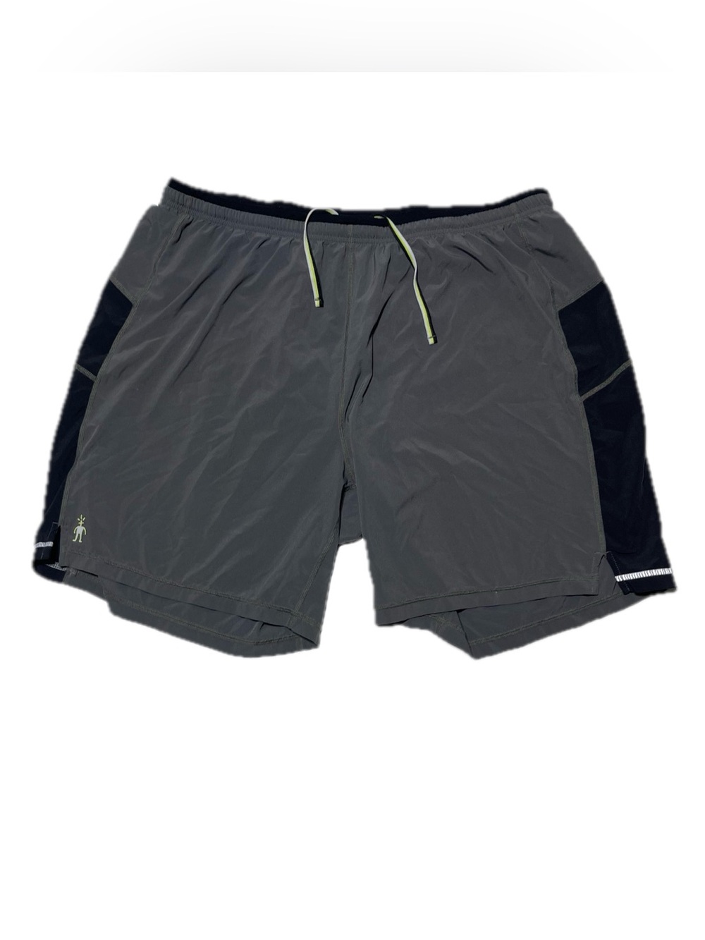 Smartwool Men's PhD Merino Sport Lined Shorts Running Gym Size XL Gray Black
